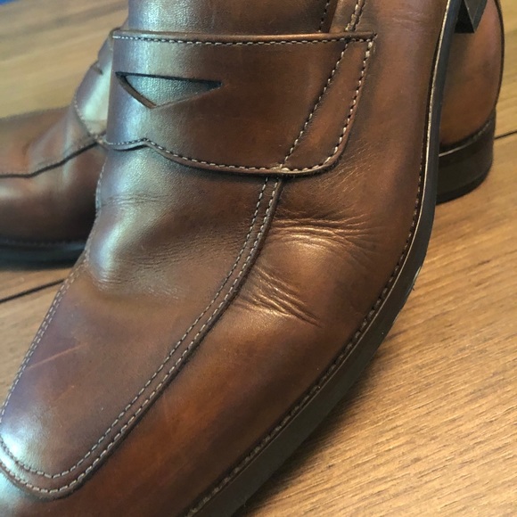 Mario Fagni 👞Loafers, Brown Size 10 - Picture 7 of 8